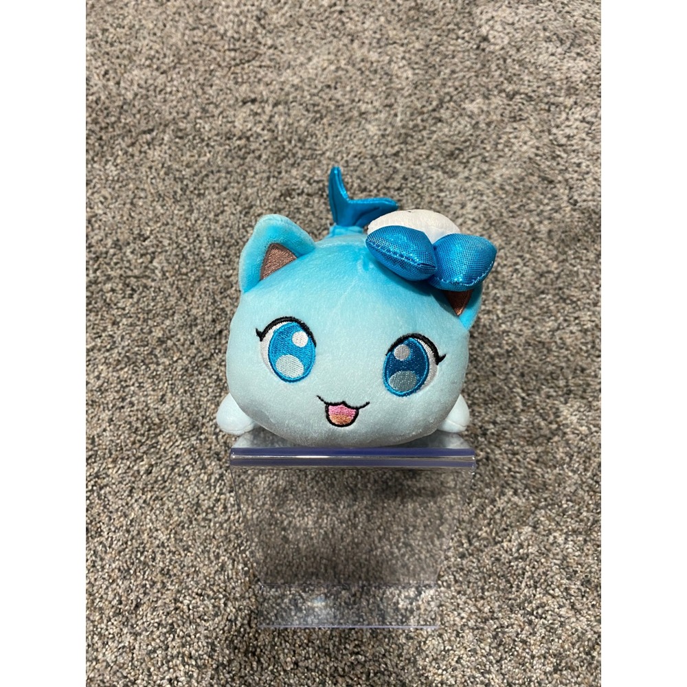 Aphmau Meemeows Mermaid Cat Plush Unisex Small Blue Good Collectible Toy
